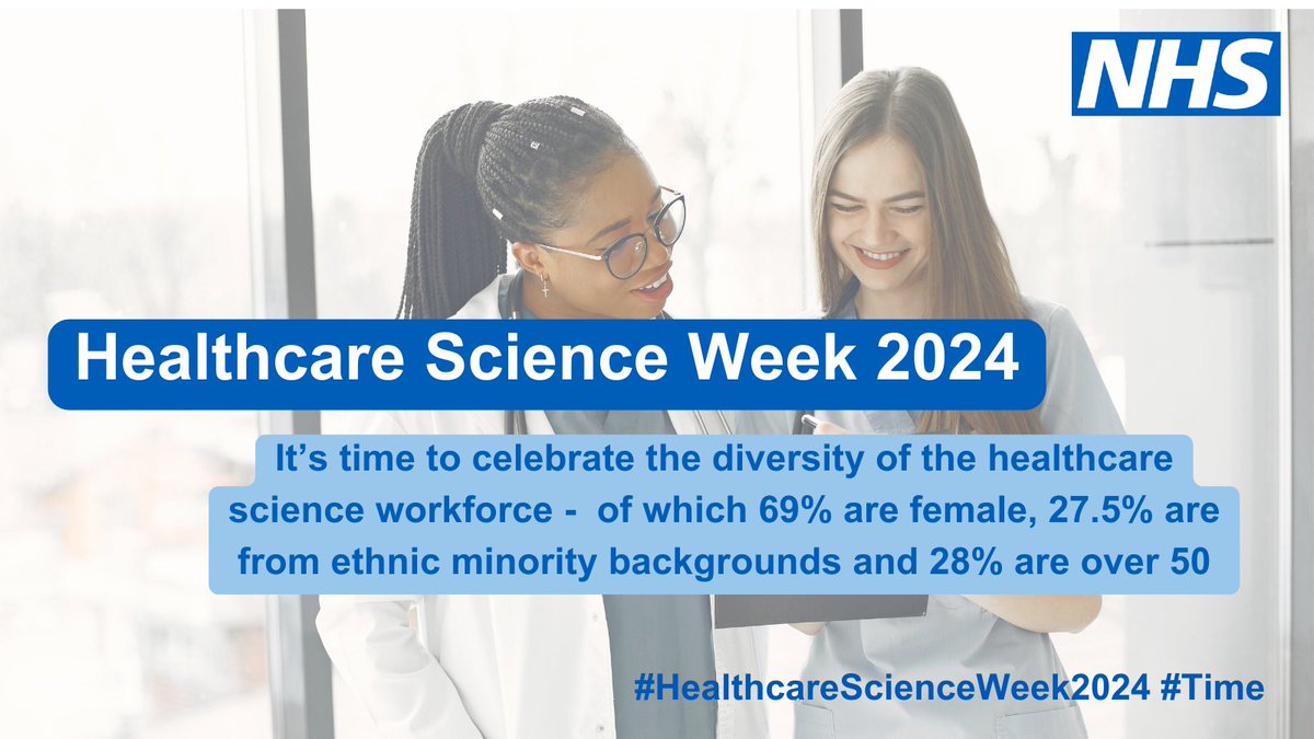 WeHCScientists's tweet photo. Healthcare science has a diverse and highly skilled workforce which brings together over 50 scientific specialisms and professional groups 👉https://t.co/1q37oxScv5 #HealthcareScienceWeek2024 #Time https://t.co/RvLYL9MOcU