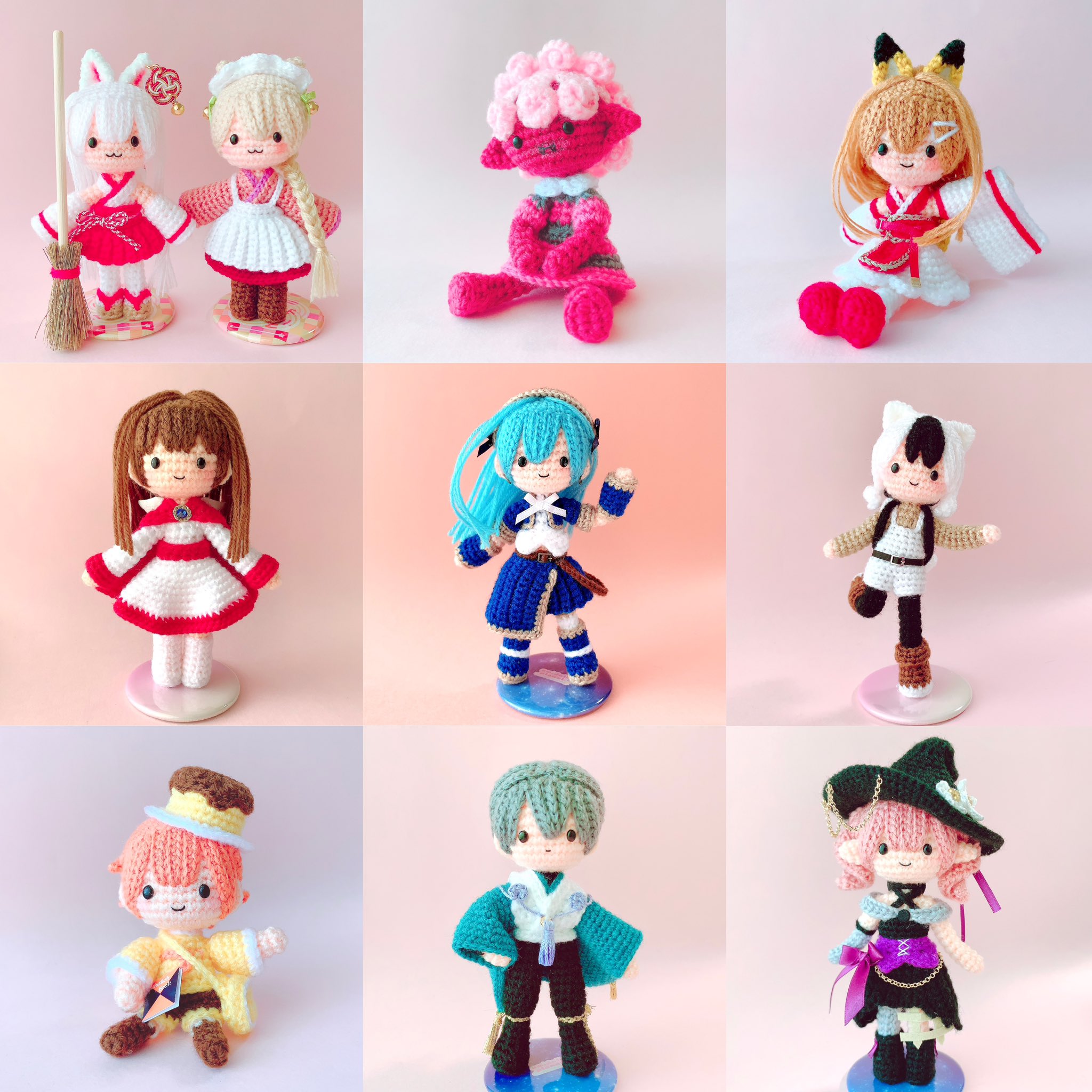 あみぐるみ作家oricute様作品 ミニベア約1.4㎝ くるみ プールで