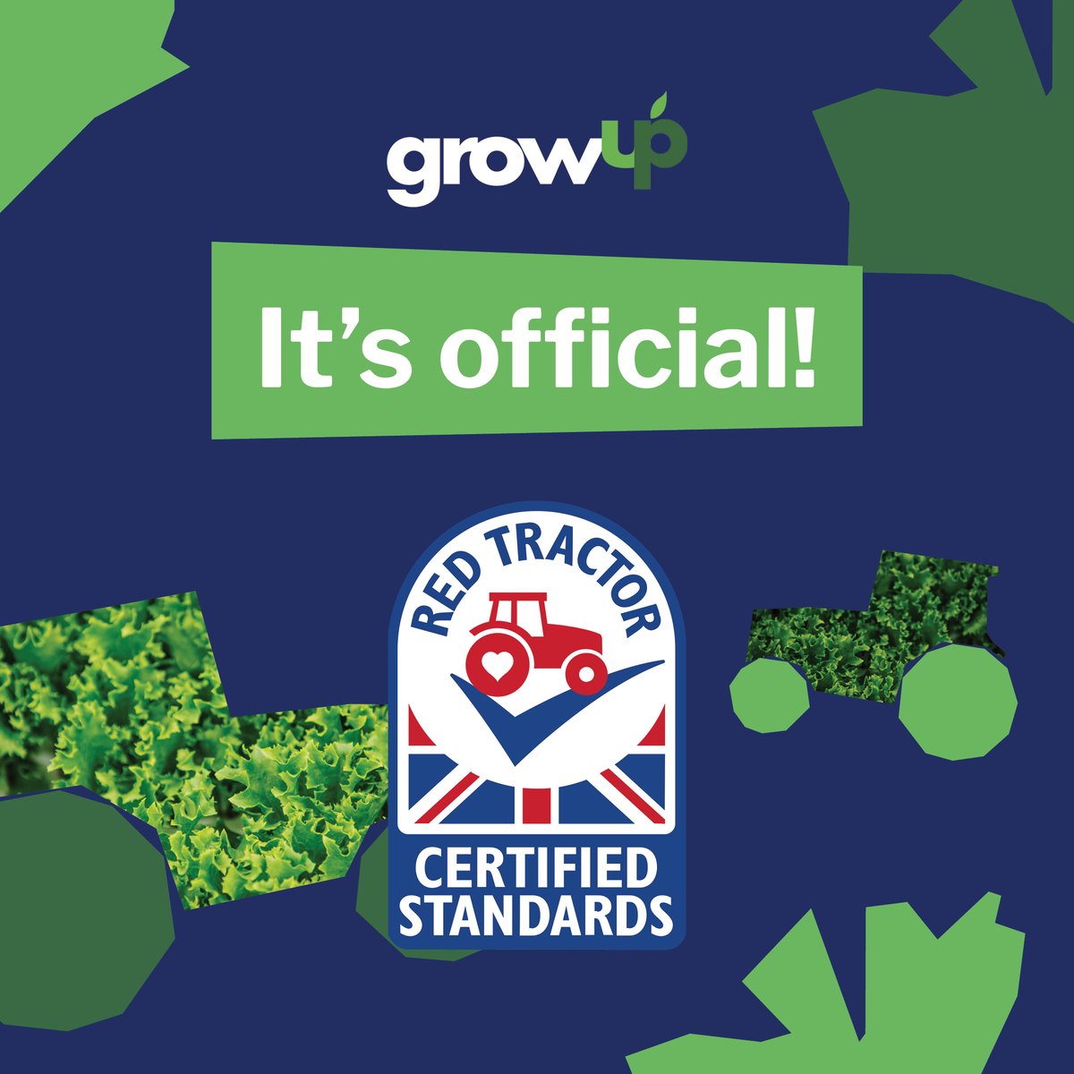 We're thrilled to announce that we've officially received our Red Tractor certification! 🚜 #RedTractorCertified #FreshAndCertified