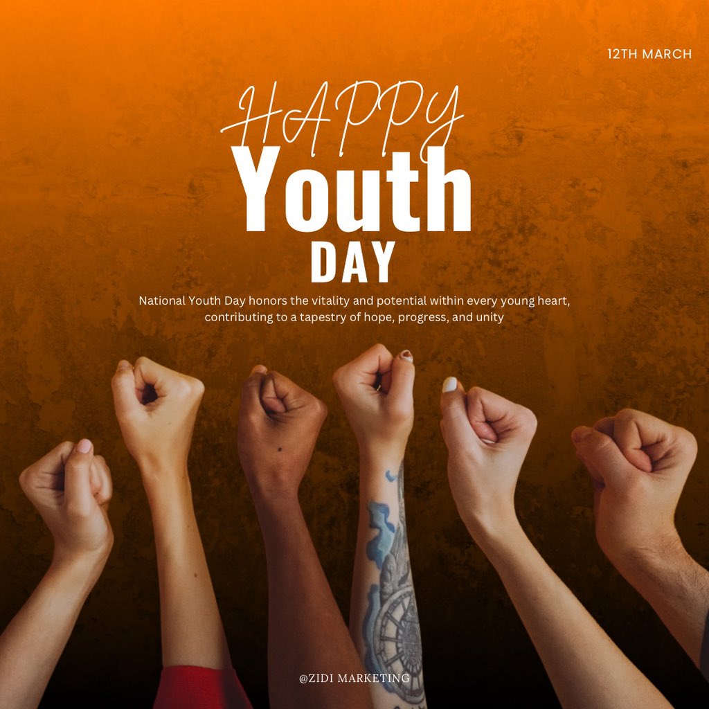 Celebrating the exuberance, resilience, and passion of youth today and every day.

 #HappyYouthDay 💪🏽 

#zidimarketing #digitalmarketingagency