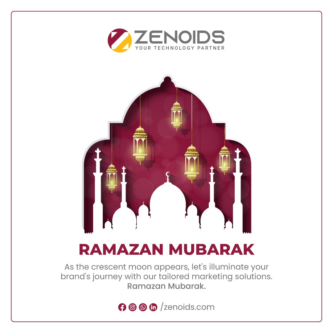 Ramazan Mubarak from Zenoids Technologies! 
May this blessed month bring you peace, prosperity, and technological enlightenment.

#RamazanWithZenoids #InnovationAndTradition #TogetherInCompassion