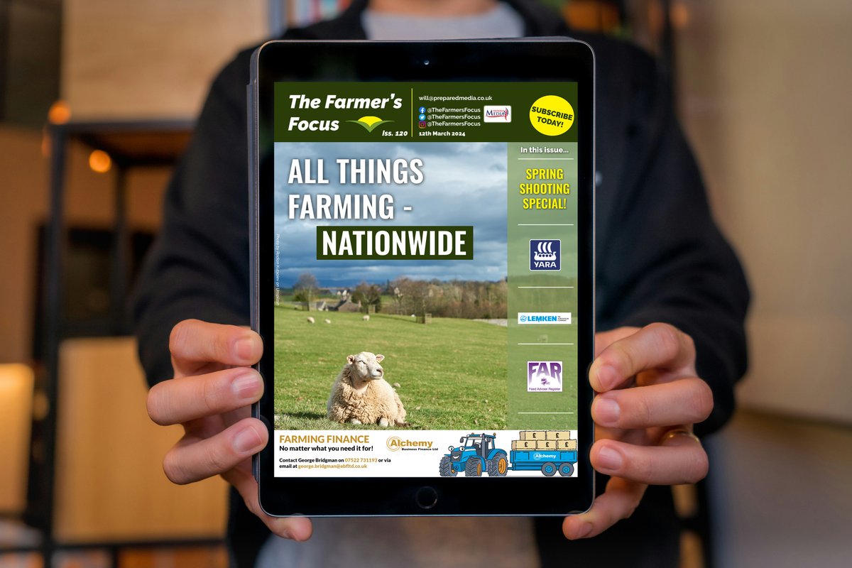 The Farmer's Focus is now LIVE!

Featured inside this weeks national E-mag:
<a href="/Yara_UK/">Yara UK</a> 
<a href="/LemkenG/">LEMKEN GB</a> 
Cheviot Sheep Society
Agrisile.com &amp; so much more!

Check out this week's Spring Shooting Special on page 49!

Click below for issue 120
farmersfocus.co.uk/publications/