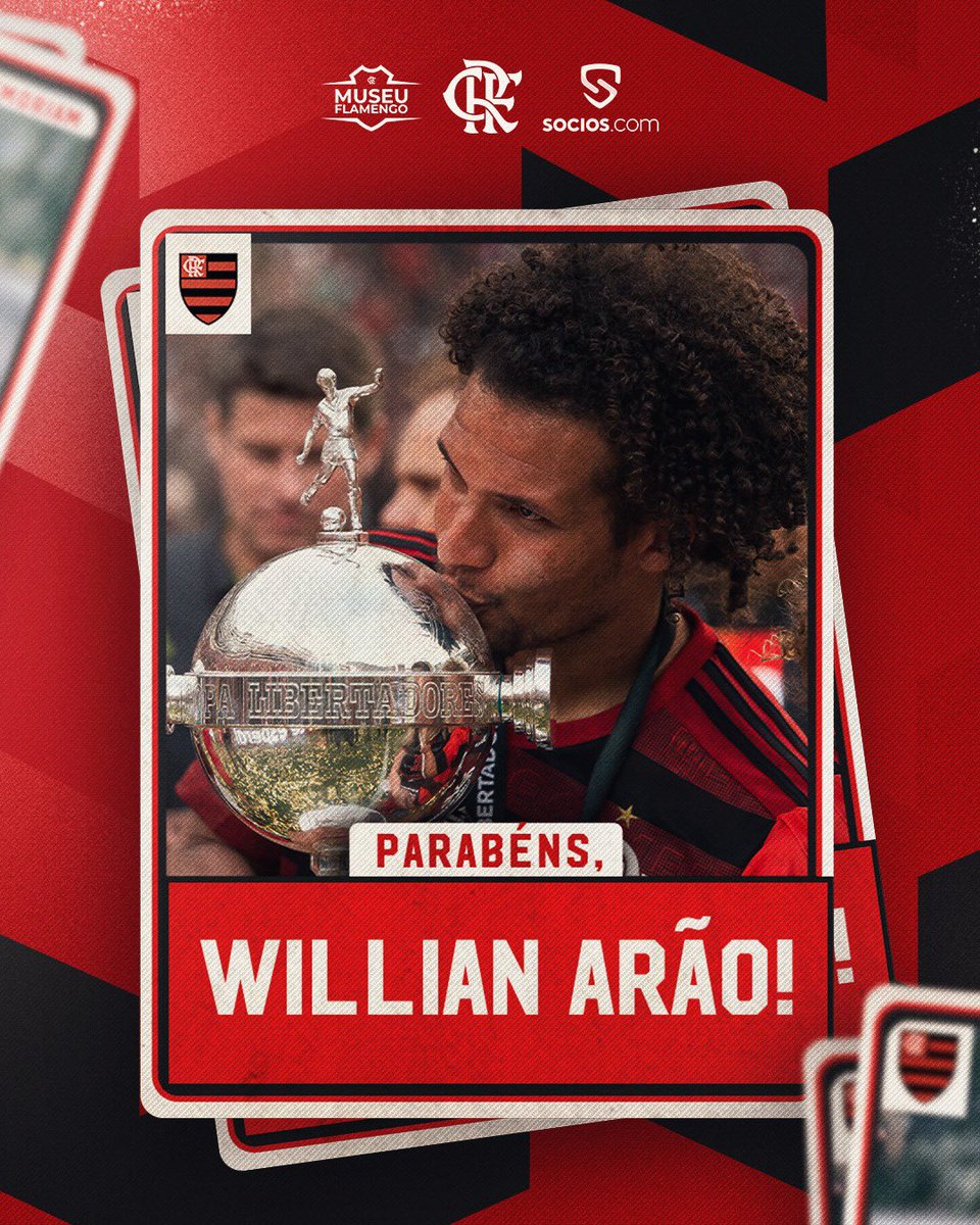Hoje é aniversário do nosso ex-volante Willian Arão! Com o Manto Sagrado, ele conquistou:

🏆 Carioca (2017, 2019, 2020 e 2021) 
🏆 Libertadores (2019 e 2022) 
🏆 Brasileiro (2019 e 2020) 
🏆 Recopa (2020) 
🏆 Supercopa (2020 e 2021)
🏆 Copa do Brasil (2022)

Parabéns,