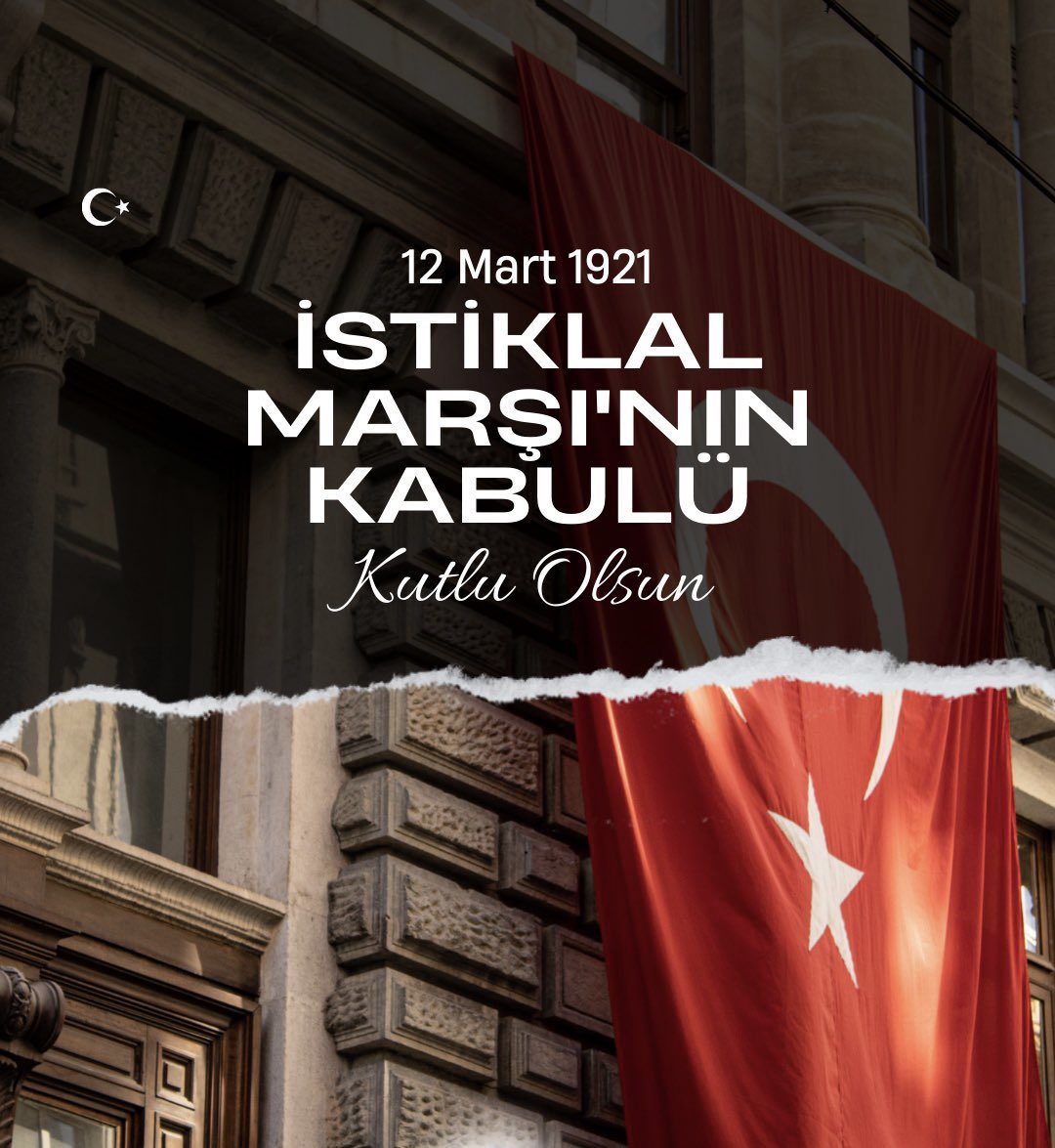 Allah Bu Millete bir daha İstiklal Marşı Yazdırmasın' İstiklal Marşı'mızın kabulünün 103. yıl dönümünde, milli şairimiz Mehmet Akif Ersoy ve Kurtuluş İstiklal mücadelemizin tüm kahramanlarını saygı, rahmet ve şükranla anıyorum. 🇹🇷