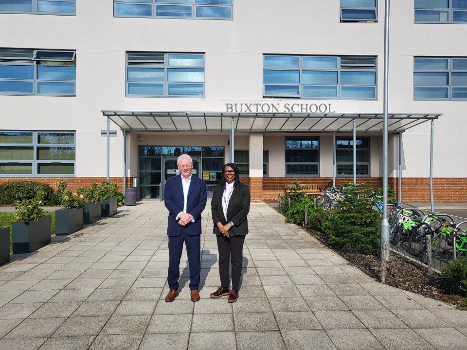 It was a pleasure to welcome @JohnCryerMP to Buxton last week. John visited classes and spoke to pupils and staff across our primary and secondary phases. It was wonderful to be able to share all that we are achieving and working towards here at Buxton School.