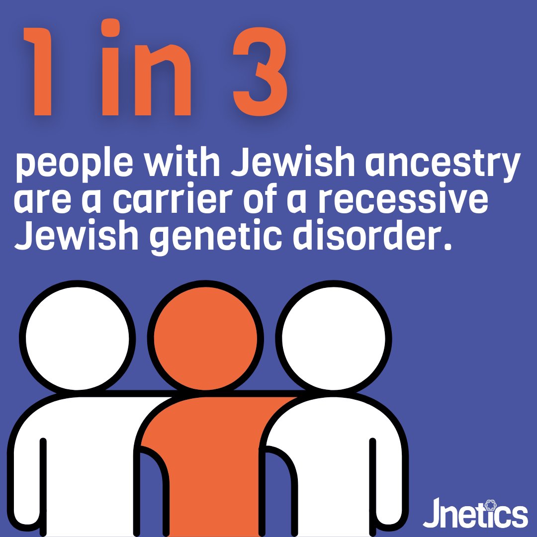 If you have Jewish ancestry then that ' 1 ' could be you. To find out your carrier status and gain the knowledge to make informed decisions about your future family, sign up to the Jnetics clinic using the link in our bio #jneticsclinic #jewishgenes #jewishgeneticdisorders