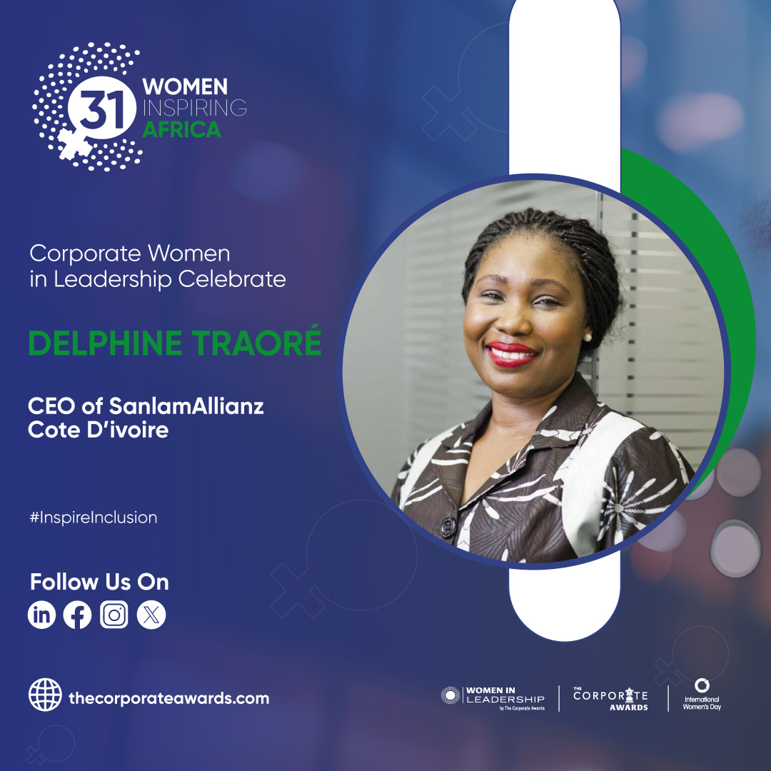Delphine Traoré  stands as the formidable CEO of SanlamAllianz, a powerhouse in the realm of insurance across the African continent, renowned for its unrivaled scale and impact.