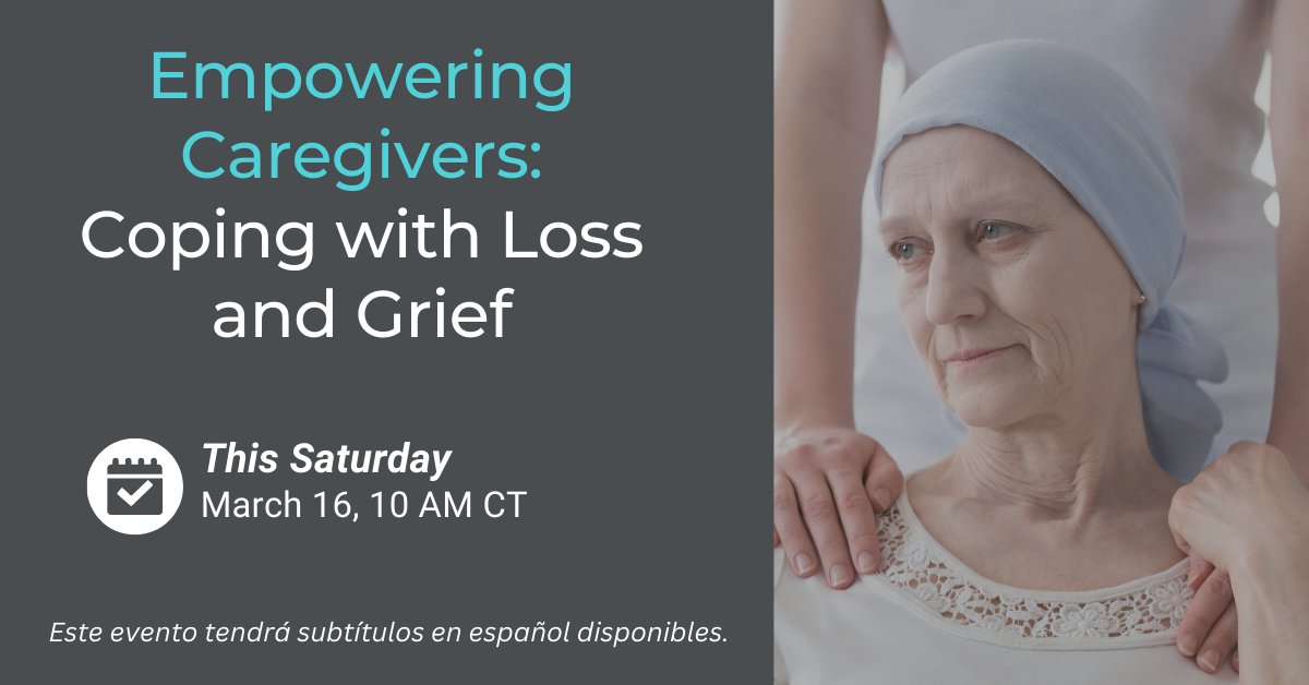 Don't miss out on this week's FREE and empowering meeting for caregivers. We will be discussing ways to cope with loss and grief. Session topics include managing emotions, understanding grief, and strategies to deal with loss. Learn more or register: bit.ly/MarchPFM2024