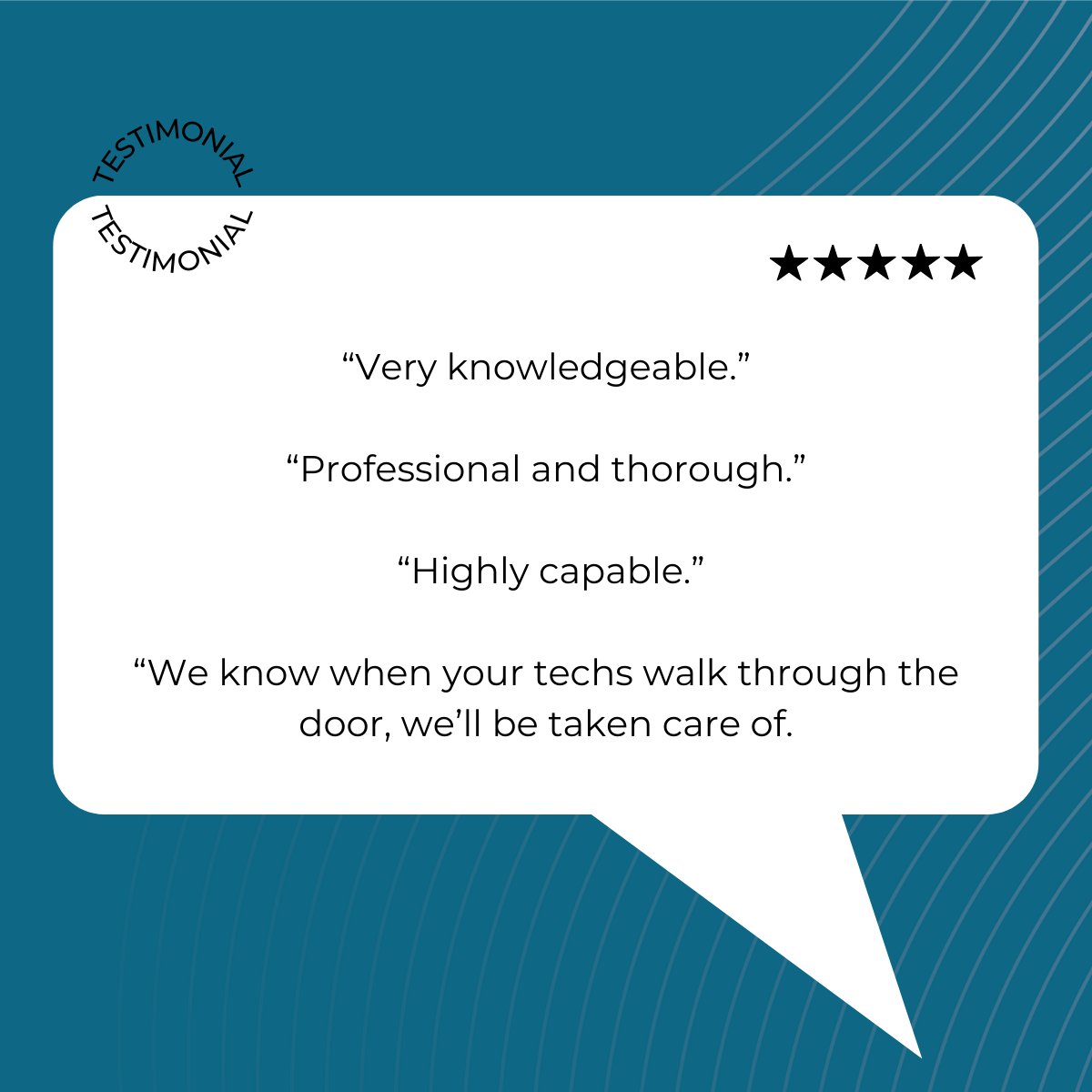 SecurAlarm's tweet image. Happy Testimonial Tuesday! Our technicians know their stuff - just hear what clients say about them! Kudos to our phenomenal field team for using their expertise EVERY DAY to create safer spaces in our community.

#fieldtechnicians #clienttestimonial #testimonialtuesday