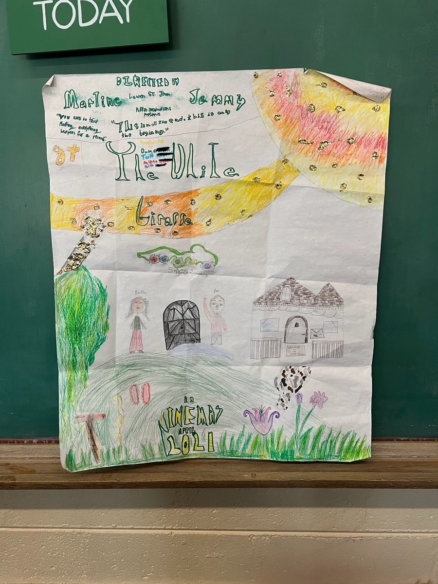 DubsD91's tweet photo. Students turned @laurenstjohn ‘s novel into movie advertisements! 🎬📖 @Lockport91 https://t.co/C6Qwt4E1BN