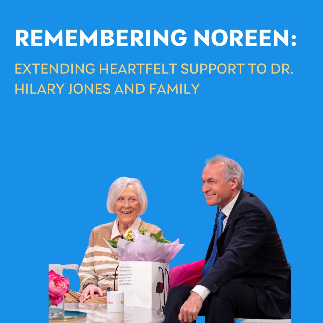Our hearts are with @DrHilaryJones and his family during this tender time. We recently learned of the passing of his beloved mother, Noreen. We're privileged to have played a role in providing peace of mind during her time with us.
