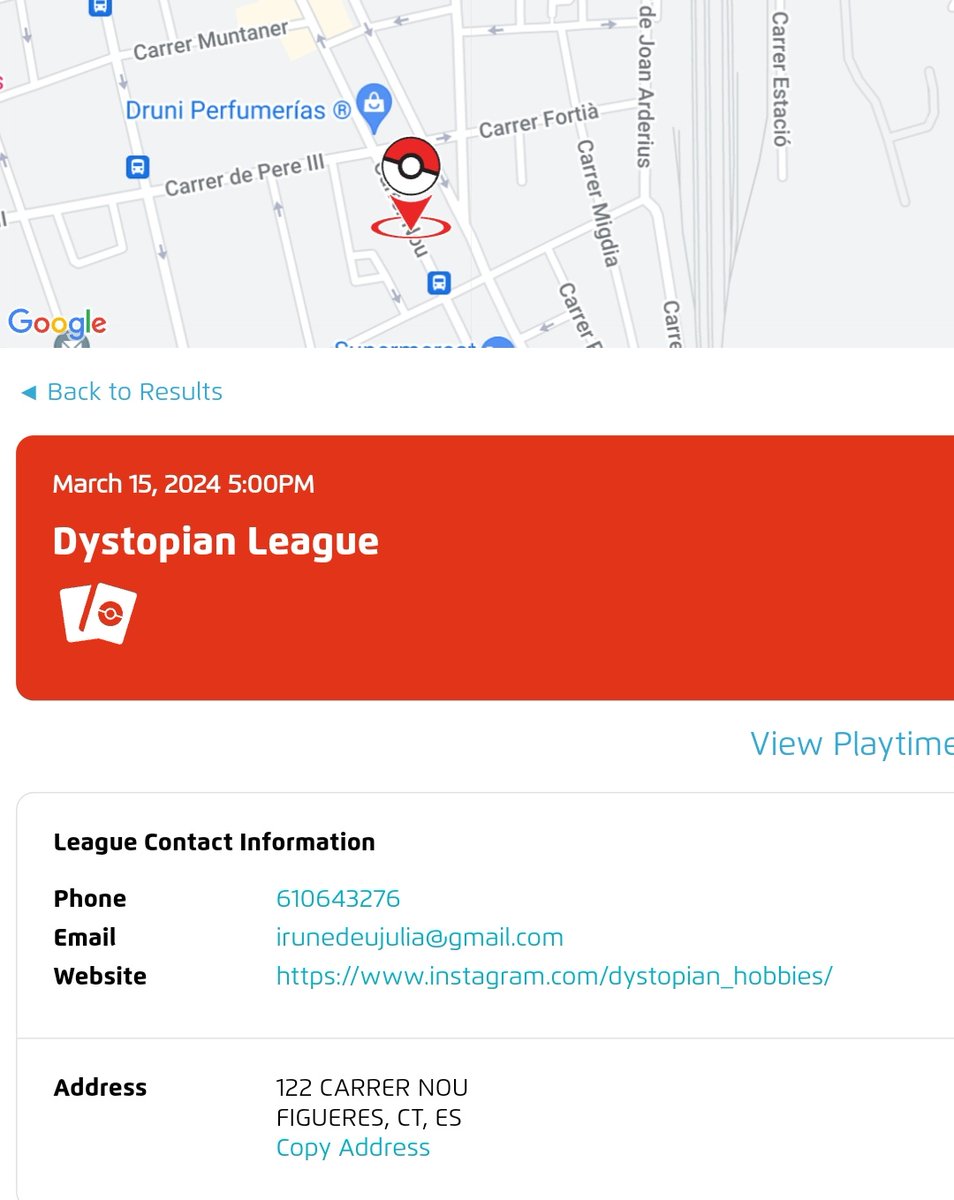 Nova Lliga Pokémon a Figueres!!! Ara podreu trobar els vostres torneigs favorits a Dystopian Hobbies cada divendres a la tarda!!!  

maps.app.goo.gl/bMimHePLj4zkaL…