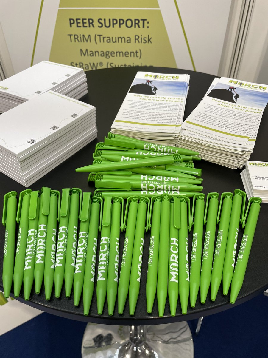 Hundreds of delegates who attend our face-to-face #TRiM and #StRaW courses know about these pens. Come and grab one from stand 210 @HWatWork #ifyouknowyouknow @MarchonStress @ProfNGreenberg