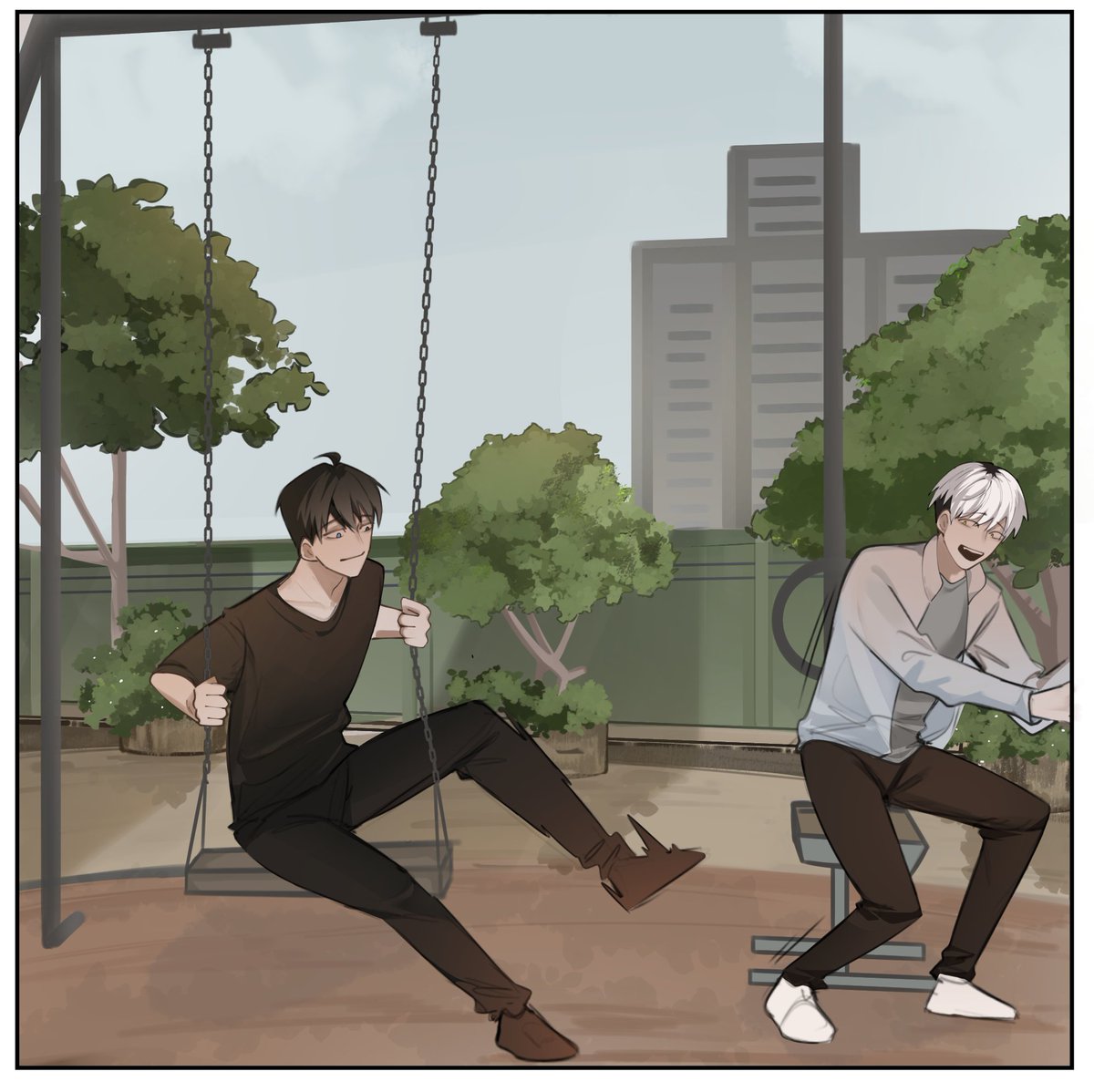 SwimmingTaiko73's tweet photo. POV - you both have ADHD but that mf healed first

#comics #ocart #taiko_art https://t.co/yNASsFDP5f