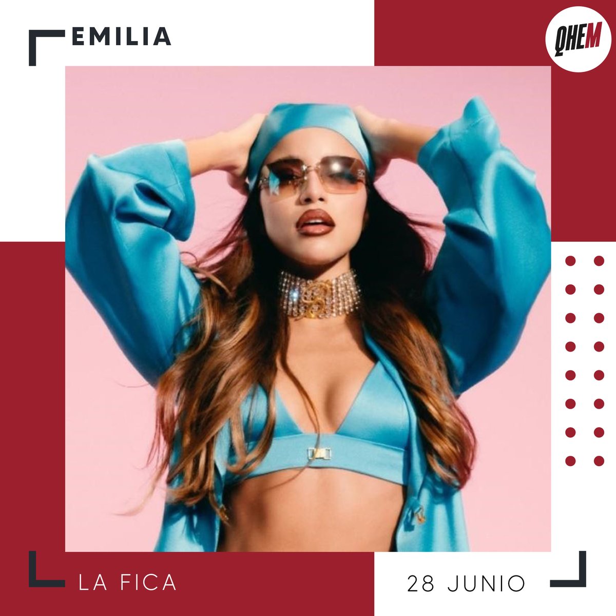 ¡Emilia el 28 de junio de la mano de Sunsetland y @lasnochesdelmalecon !

No te quedes sin tu entrada.