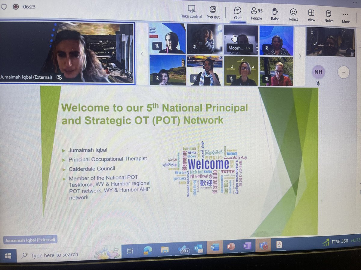 Carolyne Hague (@carolynehague) on Twitter photo Fantastic to have <a href="/IqbalJumaimah/">Jumaimah iqbal</a> Principal OT at <a href="/Calderdale/">Calderdale Council</a> and National POT Taskforce member ..kicking off and leading our National Principal OT network <a href="/principal_leads/">Principal & Strategic Lead Occupational Therapists</a> welcome everyone.. Let go! 🤩 Fantastic to have <a href="/IqbalJumaimah/">Jumaimah iqbal</a> Principal OT at <a href="/Calderdale/">Calderdale Council</a> and National POT Taskforce member ..kicking off and leading our National Principal OT network <a href="/principal_leads/">Principal & Strategic Lead Occupational Therapists</a> welcome everyone.. Let go! 🤩