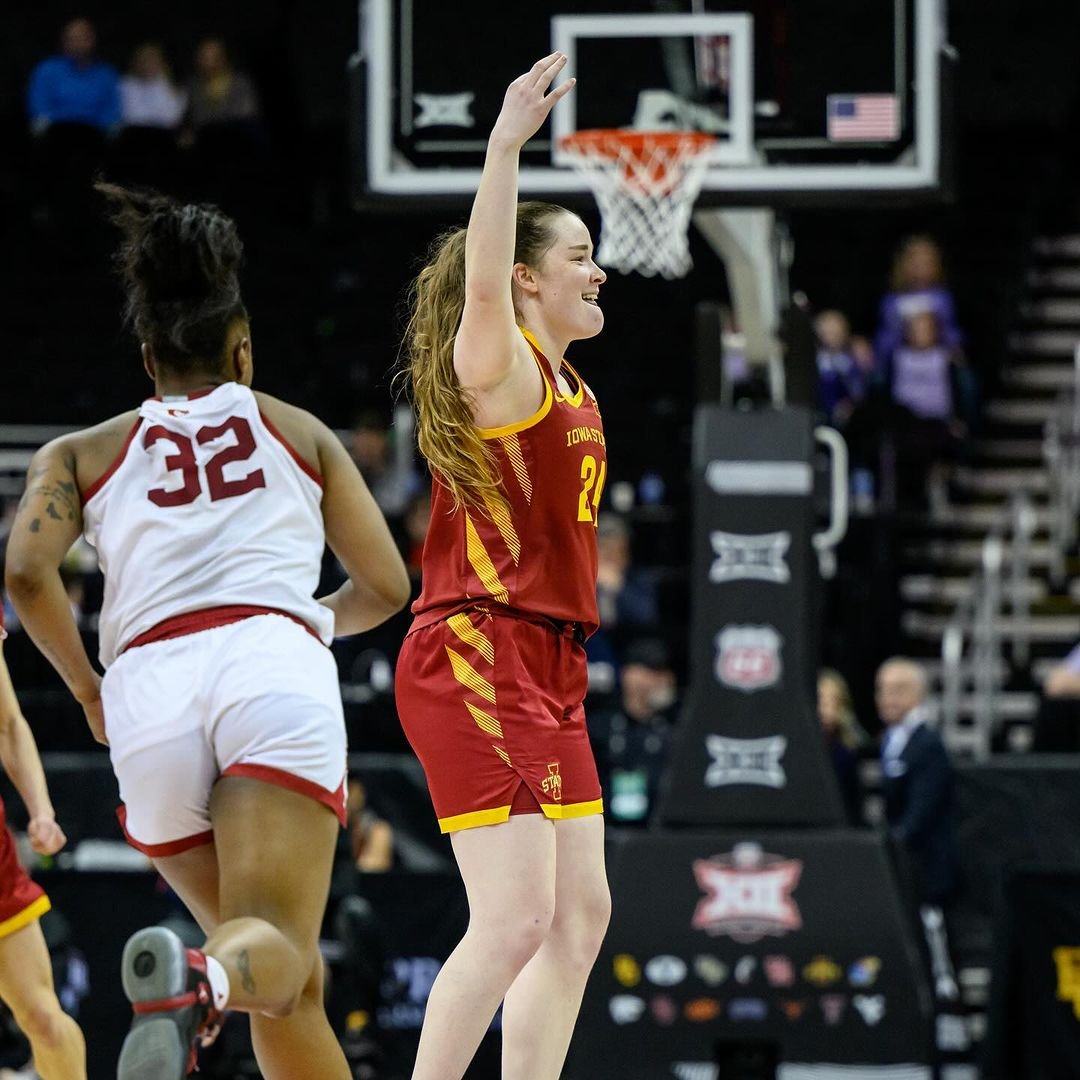 HoopHeroines (@hoopheroines) on Twitter photo Iowa State trio of Crooks, Brown and Ryan leads Cyclones to Big 12 Championship game after 85-68 win over Oklahoma. They'll face Texas at 9pm on ESPN! Tune IN! 📺
<a href="/CycloneWBB/">Cyclone Basketball</a> | #WomensCollegeBasketball
1/4 ⬇️ Iowa State trio of Crooks, Brown and Ryan leads Cyclones to Big 12 Championship game after 85-68 win over Oklahoma. They'll face Texas at 9pm on ESPN! Tune IN! 📺
<a href="/CycloneWBB/">Cyclone Basketball</a> | #WomensCollegeBasketball
1/4 ⬇️