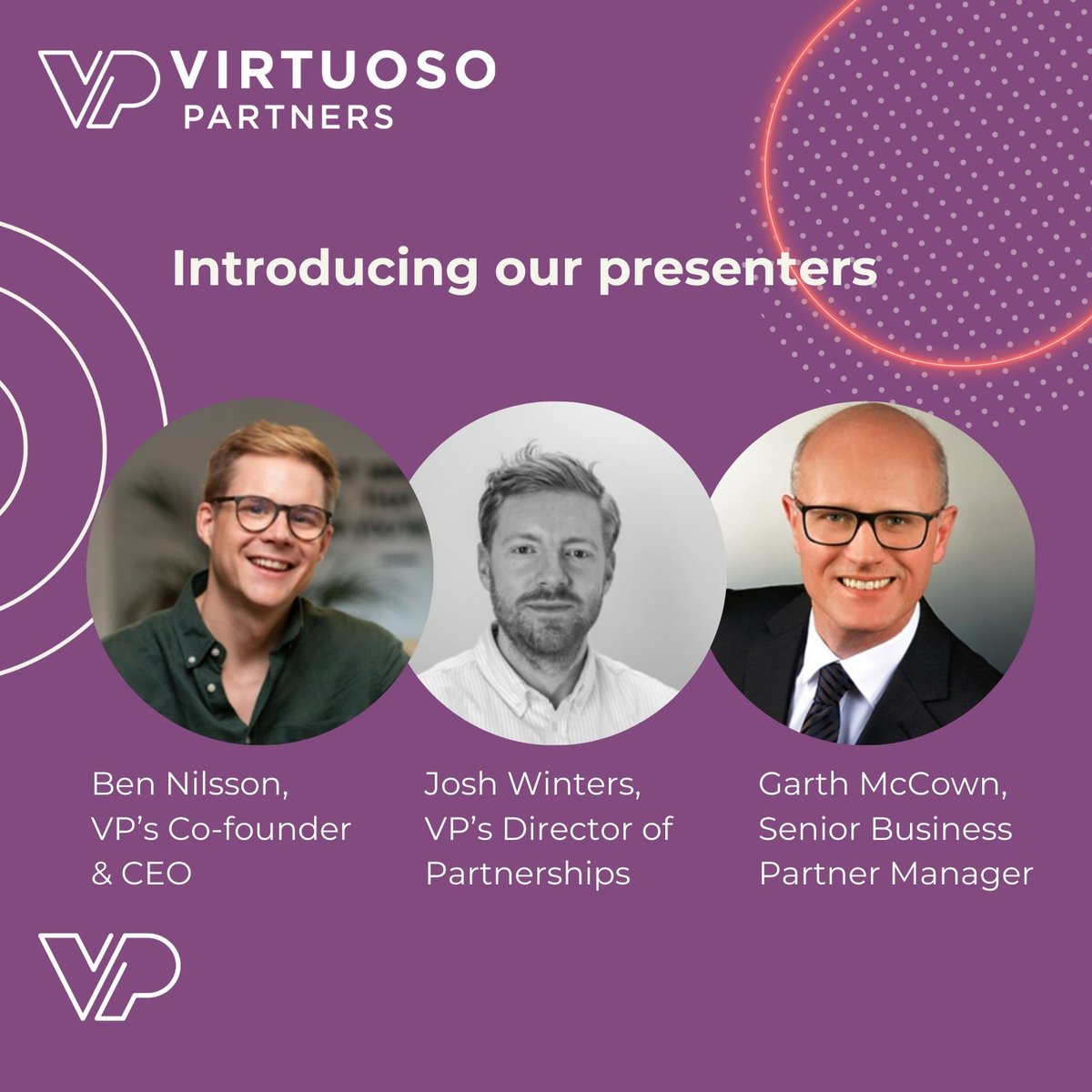 Meet our experts who will be taking you through our webinar. Enabling Value-Added Resellers to realise more opportunities and add value to Microsoft 365 customers. 
Register here: zoom.us/webinar/regist…

#VPwebinar #Automation #technology #webinar