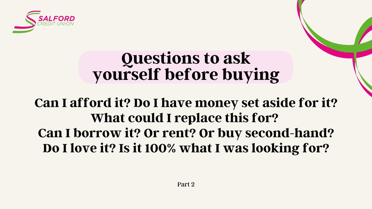 Do you frequently have buyer's remorse? 🛍 😭  Before making a purchase, it is important to ask yourself a few key questions to avoid impulse buying.  #ShopConsciously  #EthicalShop #FinancialTips