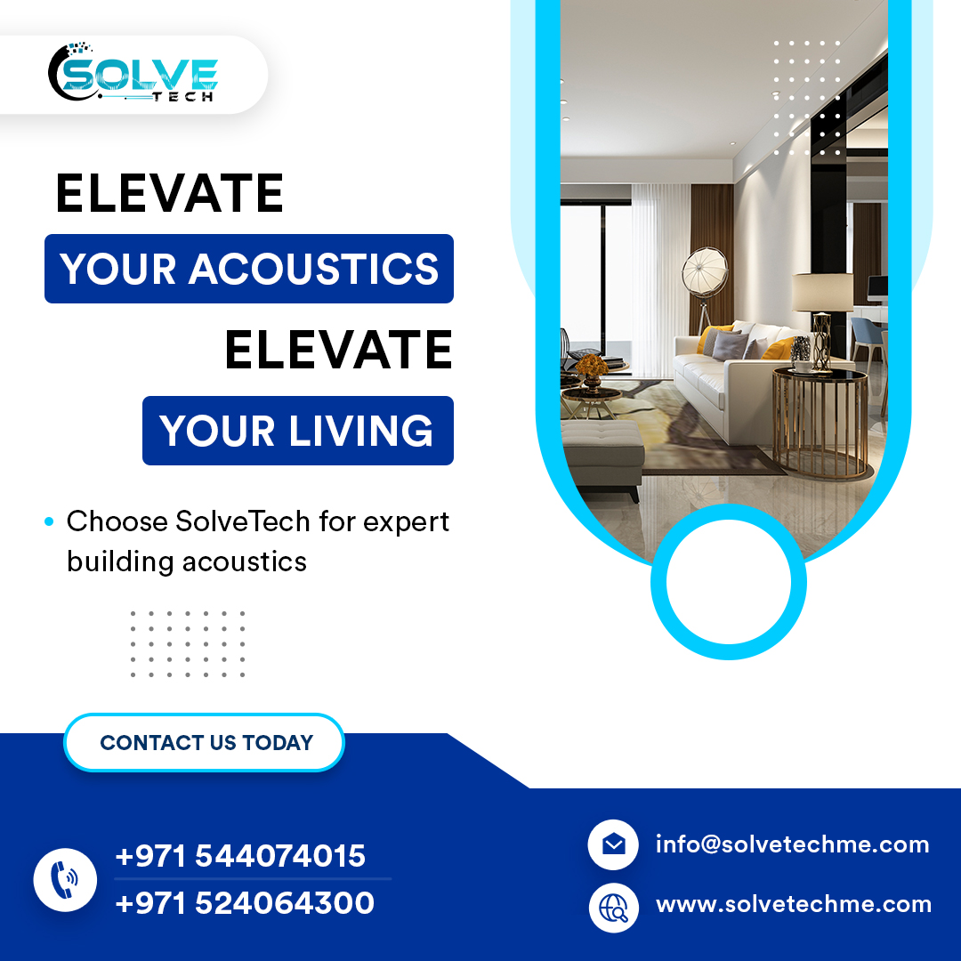 SolveTechLLC's tweet image. 🔊 Elevate Your Acoustics, Elevate Your Living! 🔊

Ready to upgrade the sound in your place? Choose SolveTech for the best Building Acoustics in Dubai, UAE. 🏠🎶

Visit and Contact Us:
🔗solvetechme.com/building-acous…

#SolveTech #BuildingAcoustics #DubaiLiving #AcousticalInnovation
