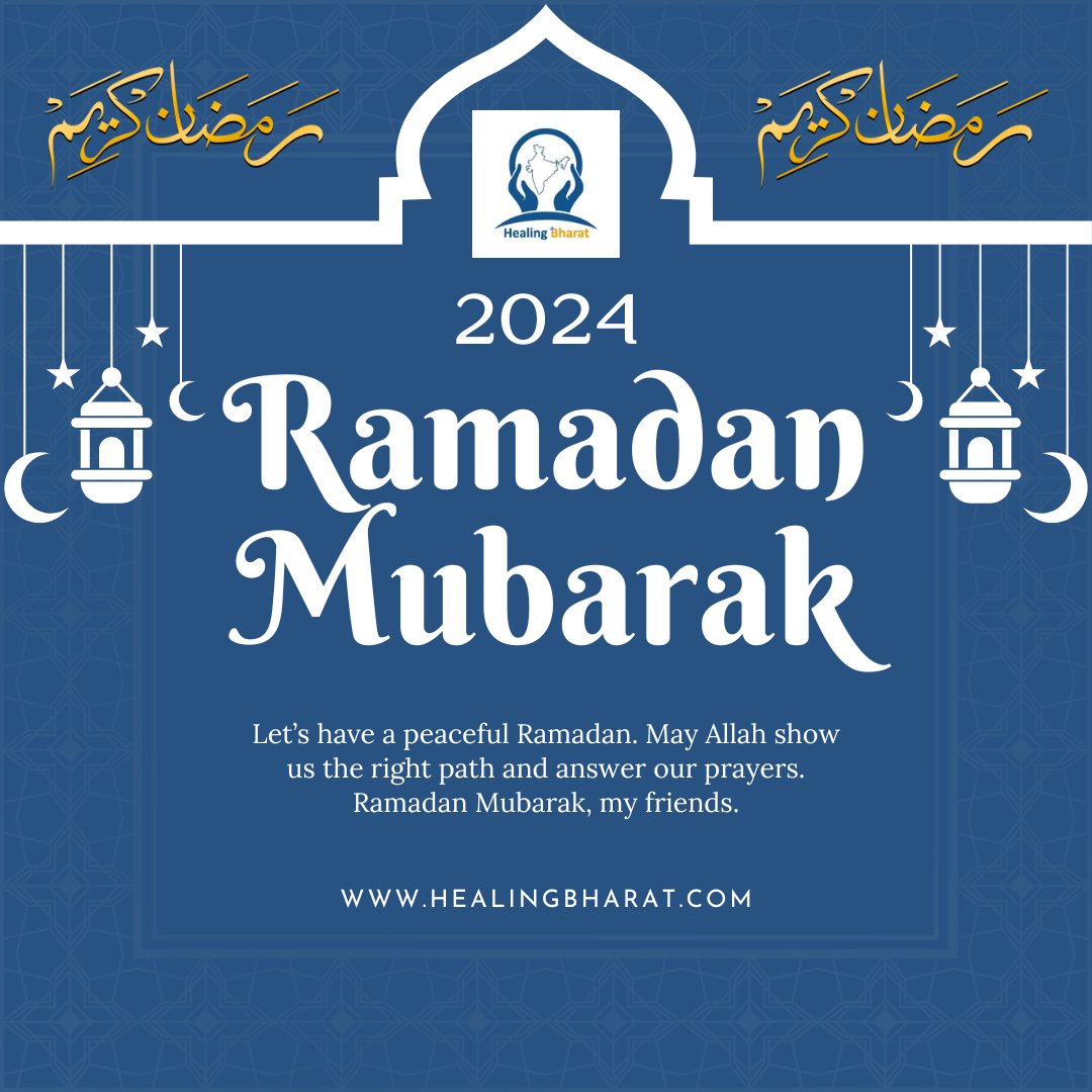 This Ramadan, may your fasting be easy, your prayers be answered, and your heart be filled with faith. #RamadanMubarak #Ramzan #fasting #fastingforhealth #HealingBharat