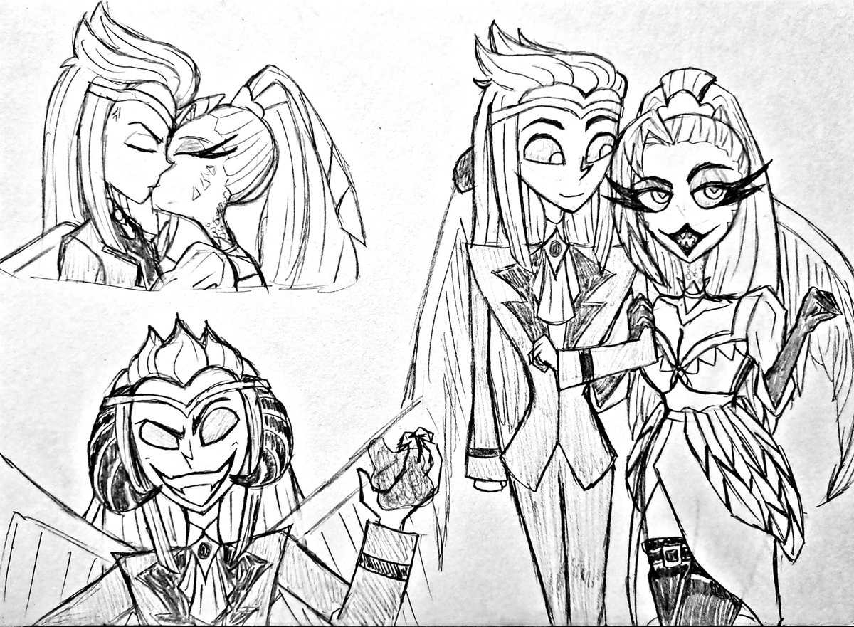 PrincesssNeera's tweet photo. Gemory and Crocell again ☺️💖

#HelluvaBoss #HelluvaBossOC #Goetia #Gemory #Crocell https://t.co/5p3SR6yfEw