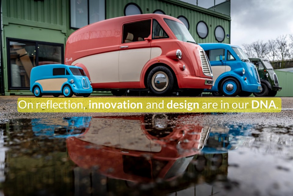 #Innovation and #design are in our DNA! Beautiful, functional, desirable, see #MorrisJE @EverythingElectric, 28-30 March #London. Iconic Classic Electric. morris-commercial.com/preorder/ #ev #ulez tradesperson #tradespeople #businessowners #lastmiledeliveries