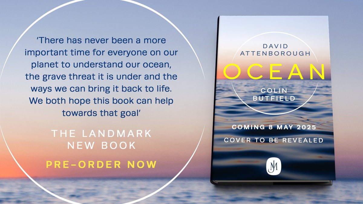 A true landmark publication from David Attenborough and Colin Butfield, OCEAN will be making waves in May 2025. Available to pre-order now: linktr.ee/ocean2025 🌊