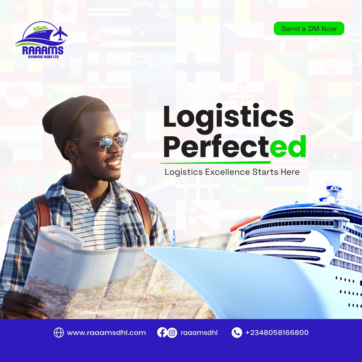 RaaamsdynamicHL's tweet photo. Logistics Excellence Starts Here!
As a business owner, have you ever dreamed of logistics that run like clockwork? 🕰️It starts with us. Our team ensures your shipments are not just delivered but delivered with excellence. #LogisticsMastery #SupplyChain #BusinessGrowth  #RAAAMSDHL https://t.co/BMLLii6PPt