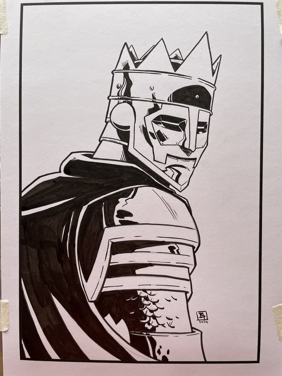 Yesterdays live drawing in instagram 

GODFELL’s The Masked King 

Im Bennessy over there too