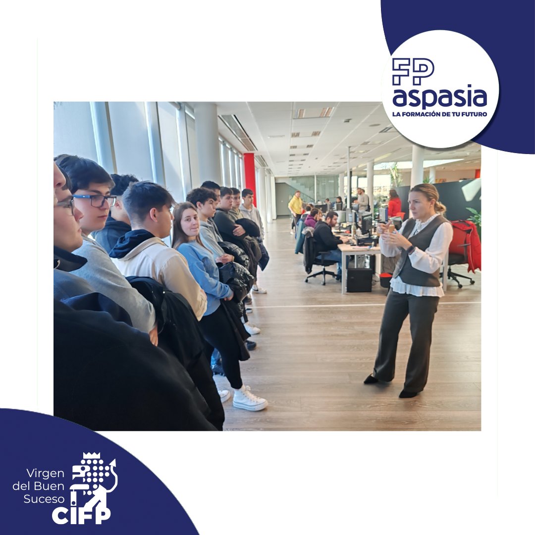fplarobla's tweet photo. ✨Nuestros alumnos se van de excursión a Proconsi S.L., que ha recibido a nuestros alumnos para mostrarles su organización, su forma de trabajo e incluso pudieron preguntarles sus inquietudes con el mundo informático 💻
#fpaspasia #formacionprofesional #redesinformáticas https://t.co/jp2VB3OsdT