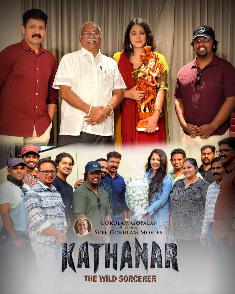 #Anushkashetty next film with Director #RojinThomas A Malayalam film titled 'Kathanar - The Wild Sorcerer'