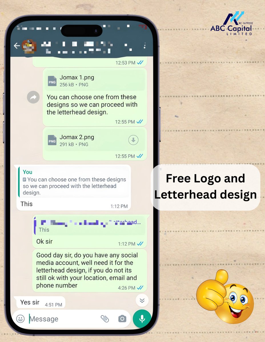 Abctechdesigns's tweet photo. 📷Review O'clock: Satisfied Logo and Letterhead Design Edition 📷
Today, we're sharing feedback from a delighted client who used our logo and letterhead design services.

#reviewoclock #logodesigner #letterheaddesign #growwithabc https://t.co/4Ug3WgdGph