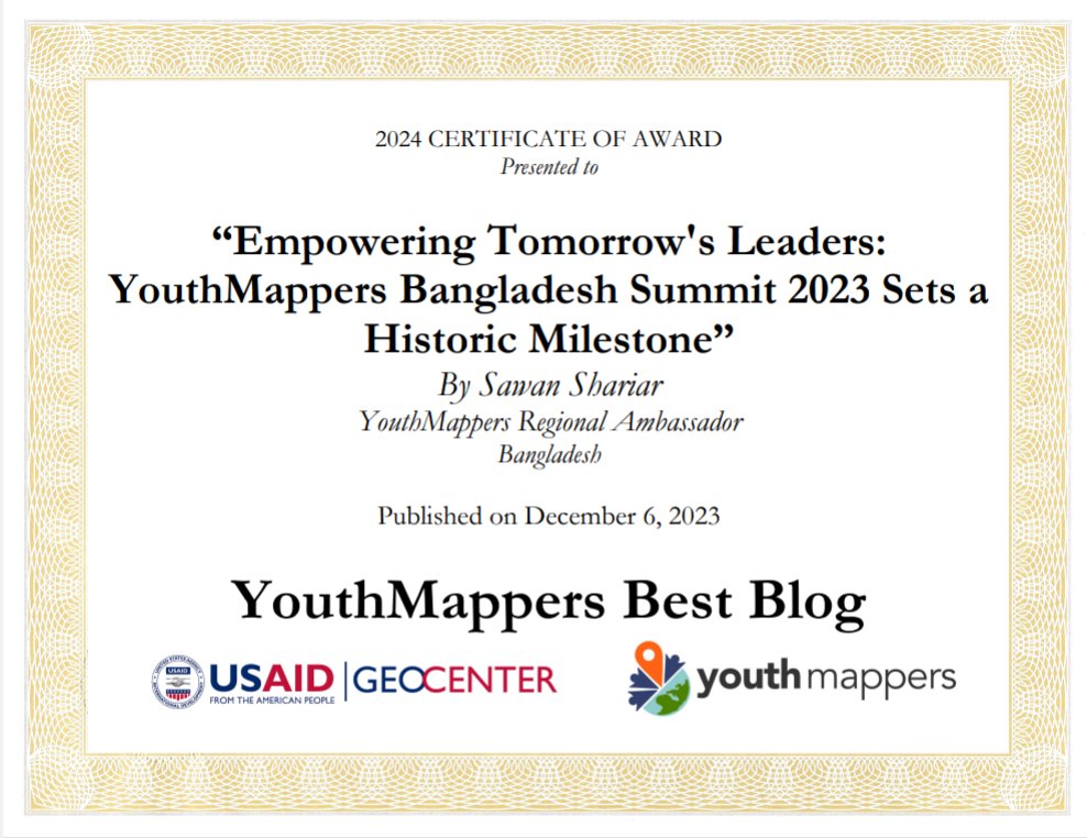 sshariar1991's tweet image. Thank you so much for the recognition @youthmappers

Visit here to read the blog cutt.ly/nw0gOslg

#YouthMappers 
#OSMBD 
#BOIL