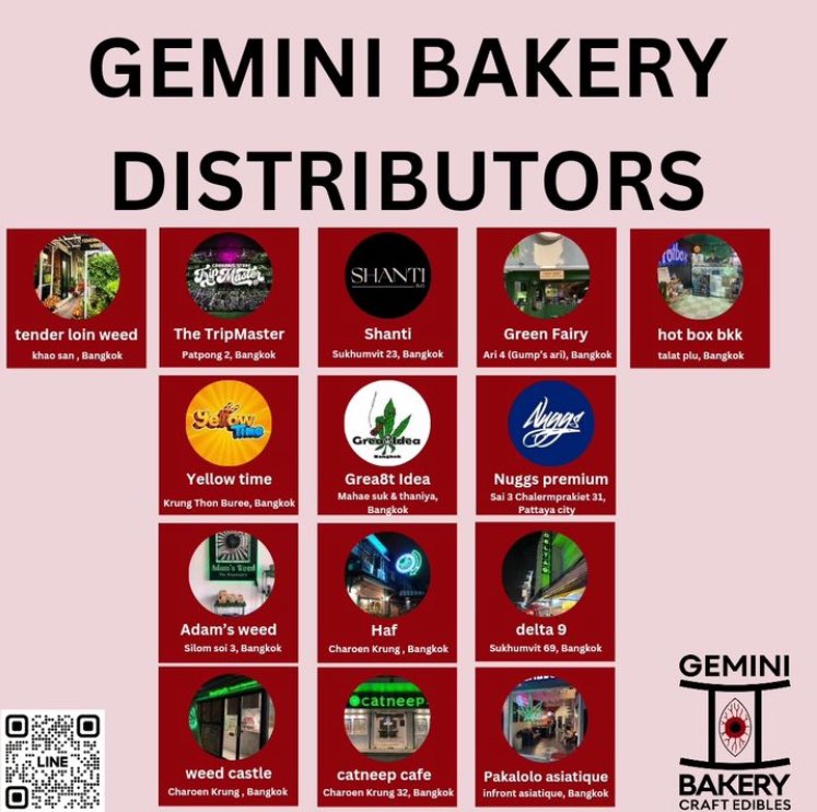 Indulge in the delicious delights crafted by our friends at Gemini Bakery BKK! From decadent thin brownies to savory Sambre Japanese rice crackers, these premium munchies are an absolute treat for your taste buds. 😋🤤🍫🍪✨ #GeminiBakeryBKK #CraftMunchies #YummyTreats