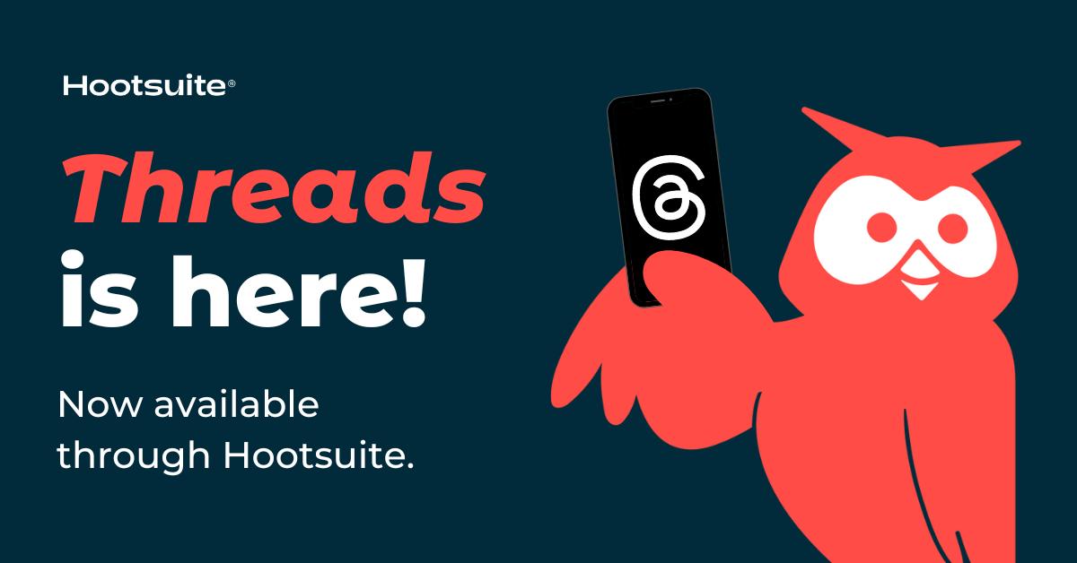 giorrrgio's tweet photo. Yup, you heard it here first—Threads is now available in Hootsuite 🎉

Draft, schedule and post directly to Threads from the same dashboard where you manage all of your other social accounts. 

Are you ready to schedule your first Thread? Learn more here: https://t.co/2wVBNSkzQq https://t.co/eCWkceAfxF