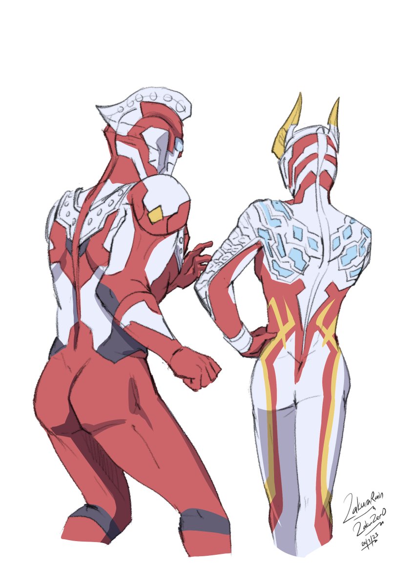 Body size difference 体型差 #ultraman #ultramanzero #ultramanz