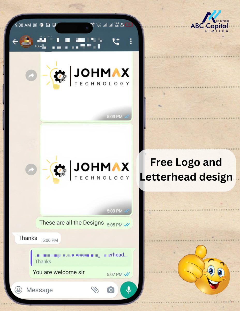 Abctechdesigns's tweet photo. 📷Review O'clock: Satisfied Logo and Letterhead Design Edition 📷
Today, we're sharing feedback from a delighted client who used our logo and letterhead design services.

#reviewoclock #logodesigner #letterheaddesign #growwithabc https://t.co/4Ug3WgdGph