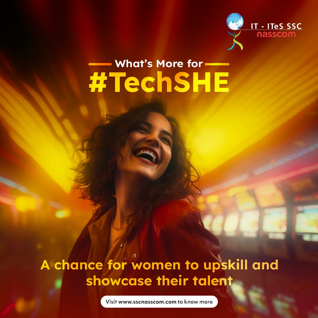 Seize the opportunity to showcase your skills, drive innovation, and lead the digital era.

Visit sscnasscom.com and step into a world of opportunities.

#SSCnasscom #TechSHEs #TechCareer #Empowerment #SuccessJourney #careergrowth #technologytrends
