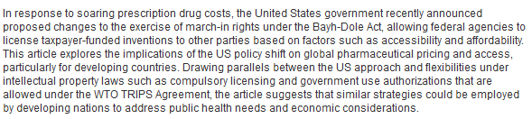 OnadaExpansiva's tweet photo. #PublicHealth New US Policy on Exercise of March-In Rights to Curb High Drug Prices: Lessons for the Global South https://t.co/pQ6NdCphis Full brief https://t.co/Xe48ROWKkj @nirmalyasyam @South_Centre #PublicReturn https://t.co/8Cqw2N5RCN