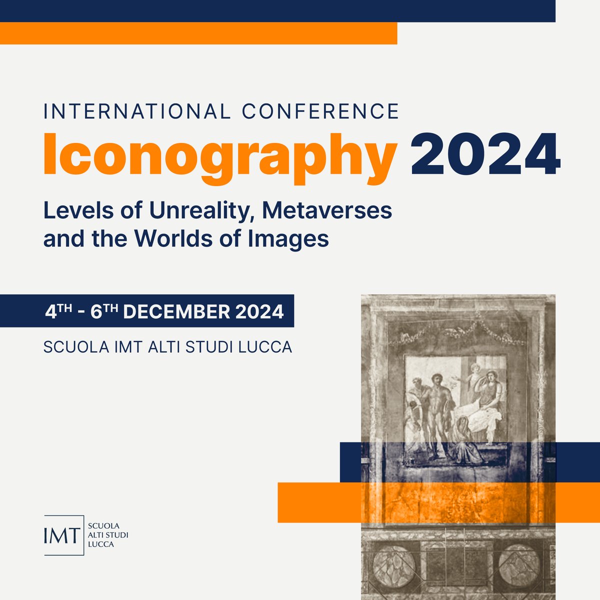 Scuola IMT Alti Studi Lucca (@imtlucca) on Twitter photo The Research Unit <a href="/lynxlucca/">Research Unit LYNX - IMT School</a> of the #IMTSchool and the Department of #CulturalHeritage of the <a href="/UniPadova/">Università di Padova</a> are organizing the 5th edition of the International #conference "Iconography". 📄The #callforpapers is now open! Deadline⏳June 16th. More info➡️tinyurl.com/2e9ab56c The Research Unit <a href="/lynxlucca/">Research Unit LYNX - IMT School</a> of the #IMTSchool and the Department of #CulturalHeritage of the <a href="/UniPadova/">Università di Padova</a> are organizing the 5th edition of the International #conference "Iconography". 📄The #callforpapers is now open! Deadline⏳June 16th. More info➡️tinyurl.com/2e9ab56c