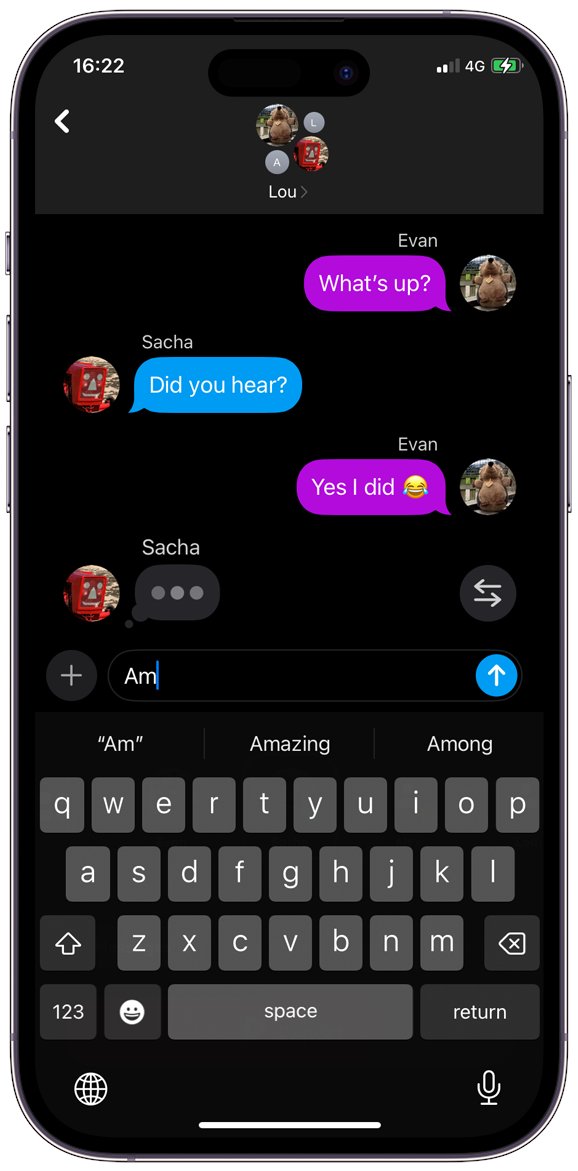 TextingStory iPhone and Android app tweet media