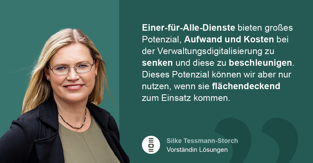 Datareport's tweet photo. Auf dem digitalen Staat lenkte Silke Tessmann-Storch, Vorständin #Dataport, heute die Aufmerksamkeit auf das #EfA-Prinzip. Ein erfolgreiches Beispiel dafür: Der Onlinedienst zur Sozialleistung Wohngeld. 269 Kommunen in neun Ländern nutzen den EfA-Dienst bereits nach. #digistaat24 https://t.co/QzySMGVTlO