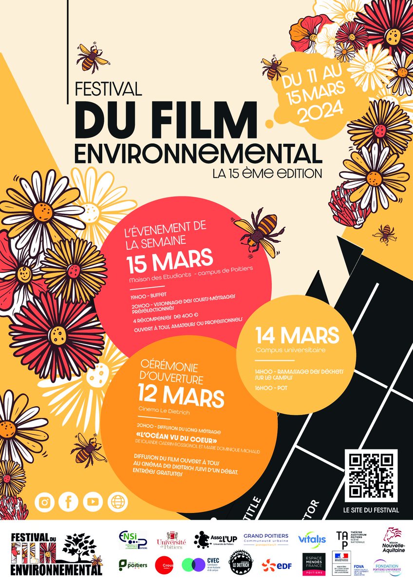 #LaFondationSoutient 

🎥🦜🌎 Le Festival du Film Environnemental, ça commence aujourd'hui !

🤝 Cet évènement, organisé par les étudiants de l'@ENSIPoitiers , est soutenu par la @FonPoitiersUniv  dans le cadre de son Appel à projets 2024.

Plus d'infos : ffeensip.com