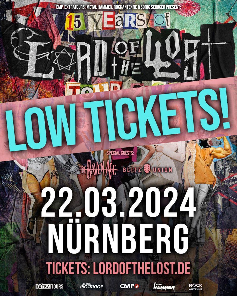 ⚠️ Low ticket warning for Nurnberg! ⚠️ This is the first show on the tour with @lordofthelost... 9 days to go ⏳ 📸 Mira Slama Photography #TRA #theravenage #lordofthelost #15yearslotl #metal #rock #bloodomen #tour #livemusic #altmusic