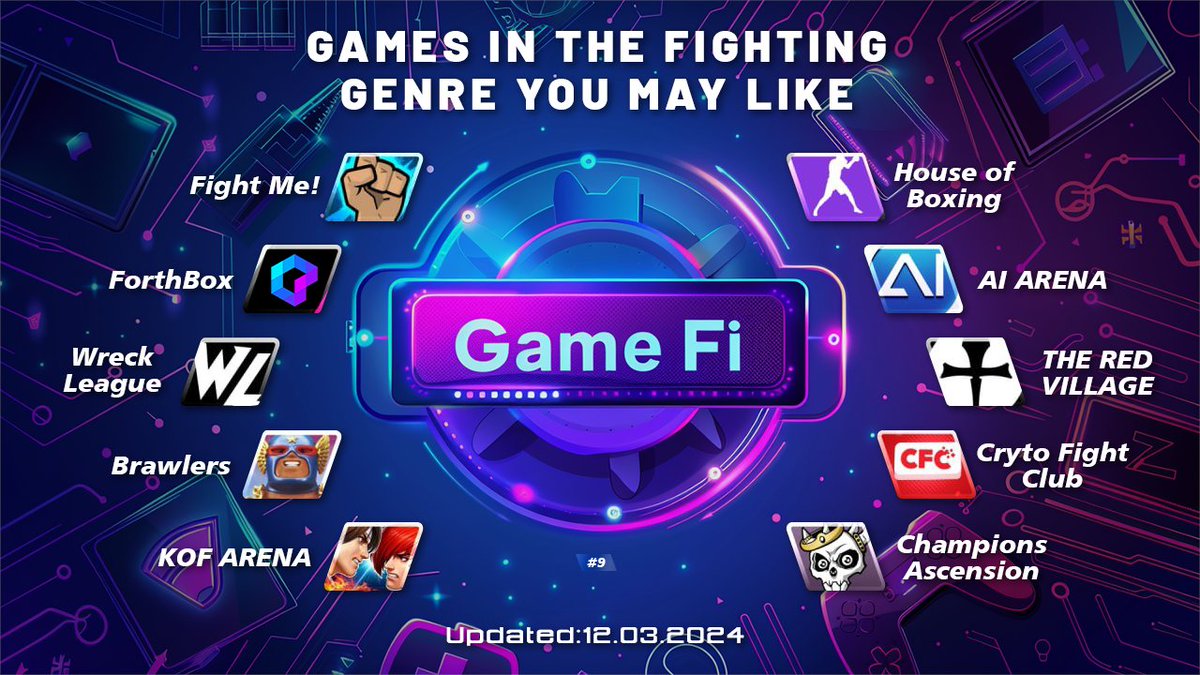 forthbox's tweet image. GAMES IN THE #fightinggames  GENRE YOU MAY LIKE
#Bitcoin #GameFi #FBX