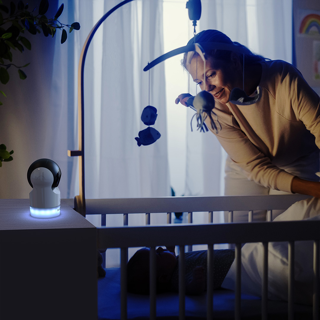 Our baby monitor can offer customizable night lights and soothing lullabies to help your little one drift off to sweet sleep. 👼🌙💤 Shop Now 🛒amzn.to/3SKDc7L 🛒bit.ly/3vM6IlV #ParisRhône #Baby #Babymonitor