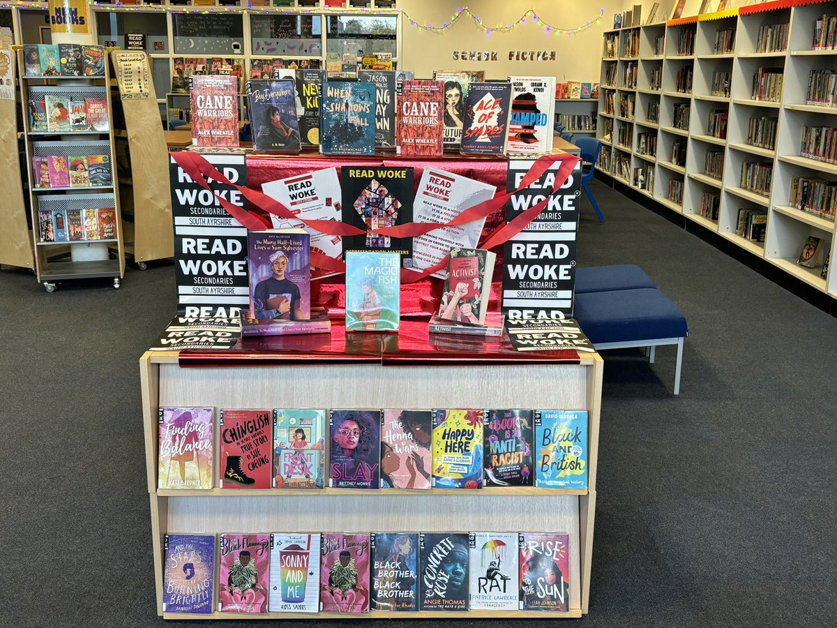 So excited to be relaunching #ReadWokeScotland in the Library at @BelmontacademyO this week! Pick up a copy of one of the books today to get started 📚 <a href="/SAC_Reads/">South Ayrshire Reads</a>
