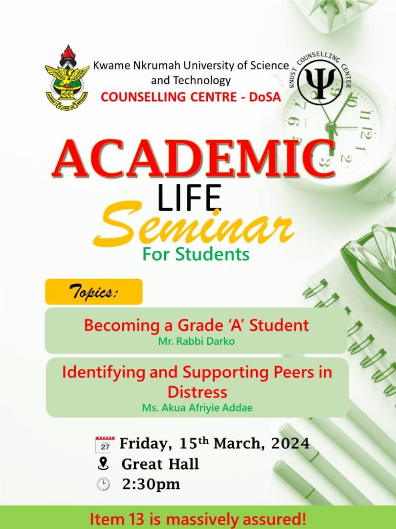 Kindly inform all first years. @knust_src @KNUSTGH @VOICE_of_KNUST