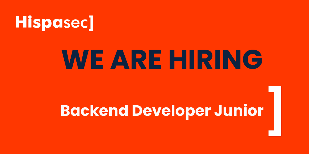 🧑‍💻👩‍💻 #Empleo
En Hispasec buscamos una persona para Desarrollo de Backend que esté empezando su carrera en el desarrollo de software y quiera crecer profesionalmente en el mundo de la #Ciberseguridad 
#WeAreHiring #MálagaEmplea #HispasecHiring 
👉 empleo.hispasec.com/detalle-oferta…